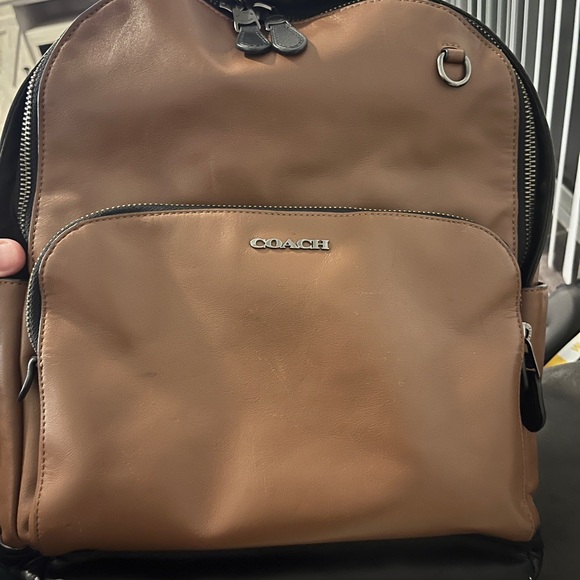 Coach Graham Men's Backpack With Laptop Compartment Brown - Picture 1 of 4